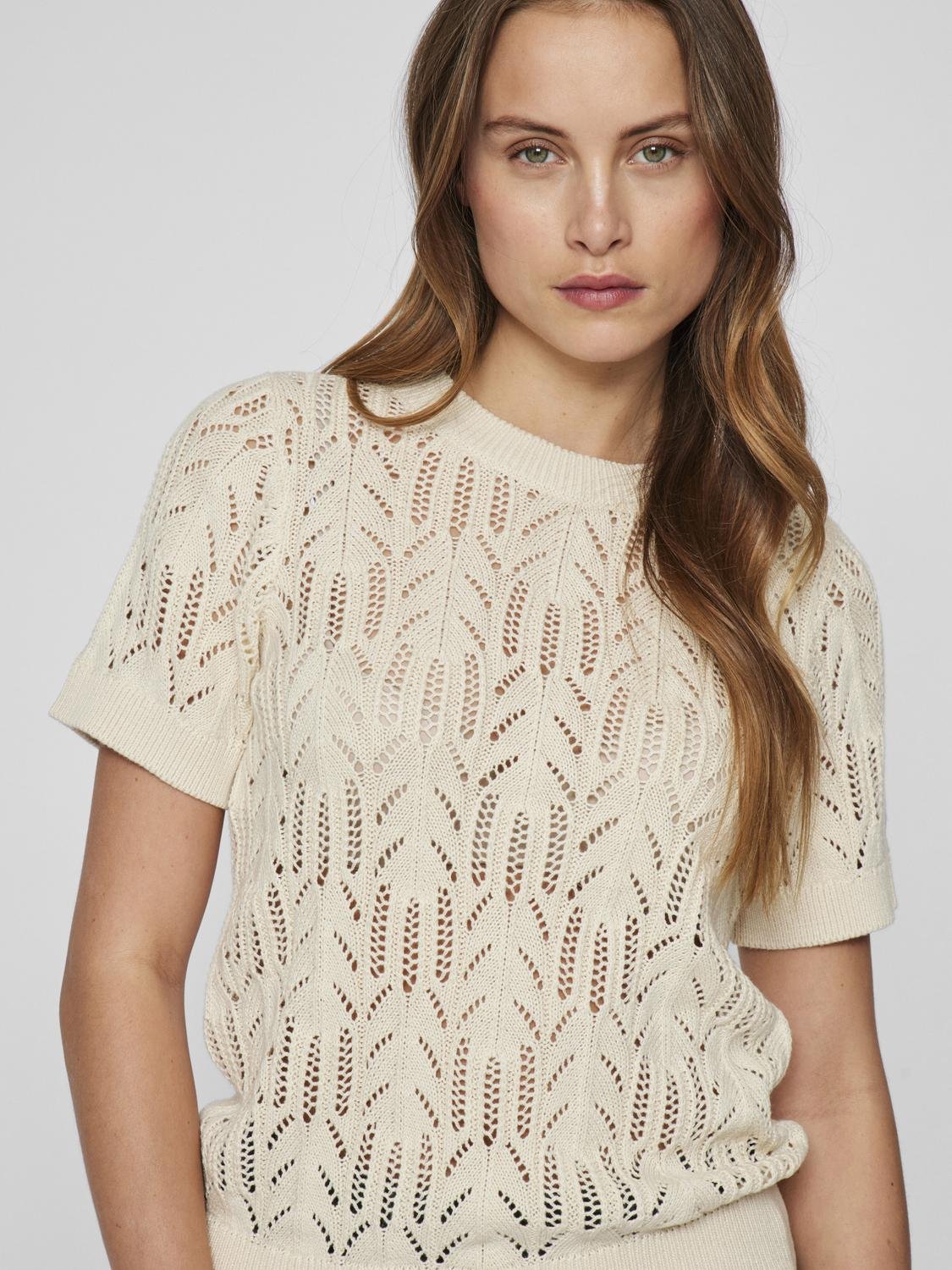 VICOTTI Knit Top - Birch - VERO MODA & VILA Bergvik
